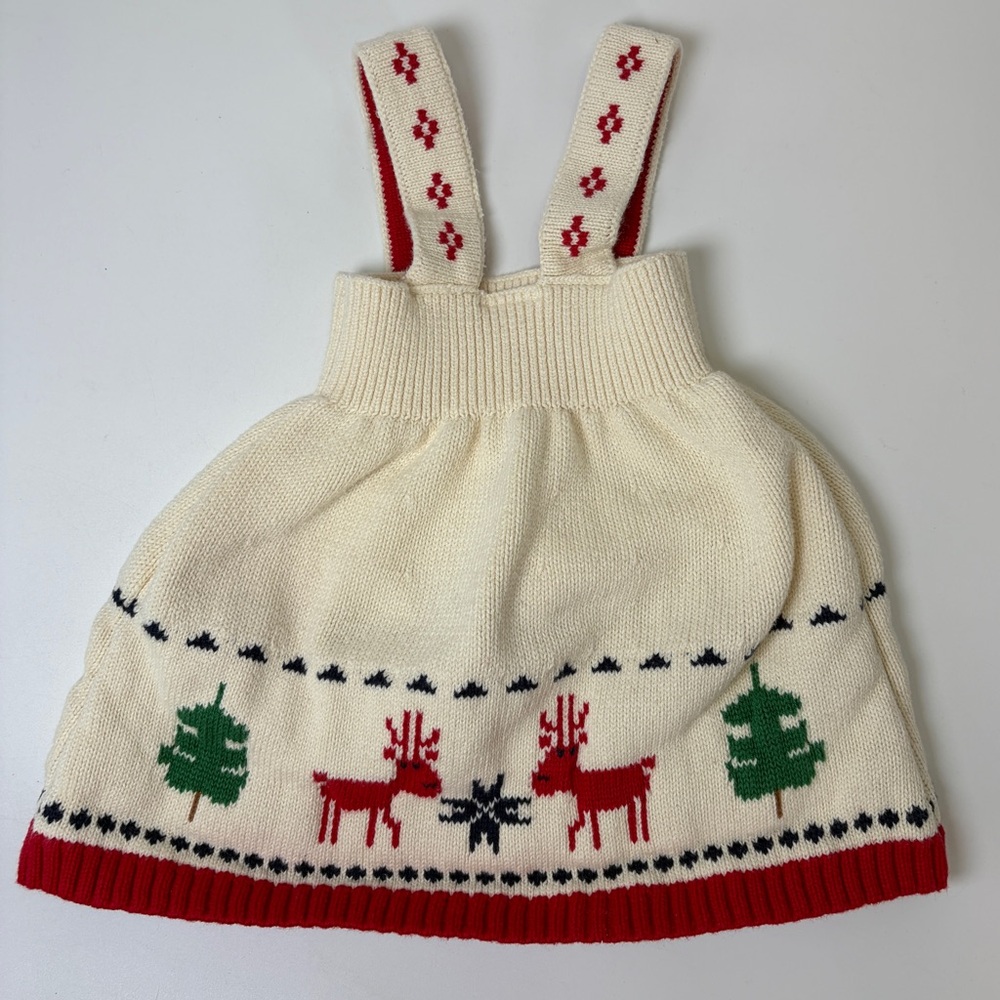 Hanna‎ Andersson Dear Deer Knit Holiday Sweater Jumper 60cm 3-6 months - Picture 3 of 9